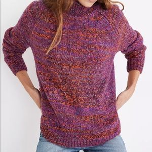 Madewell Multicolored Zip Turtleneck Sweater
